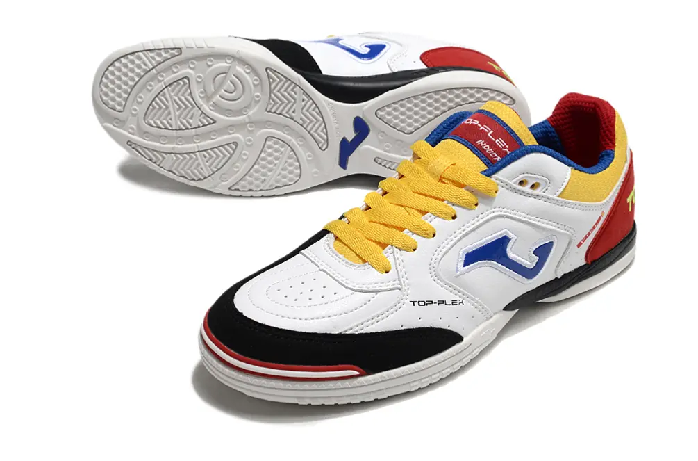 Joma Top Flex IC - White/Vibrant Yellow/Crimson Red