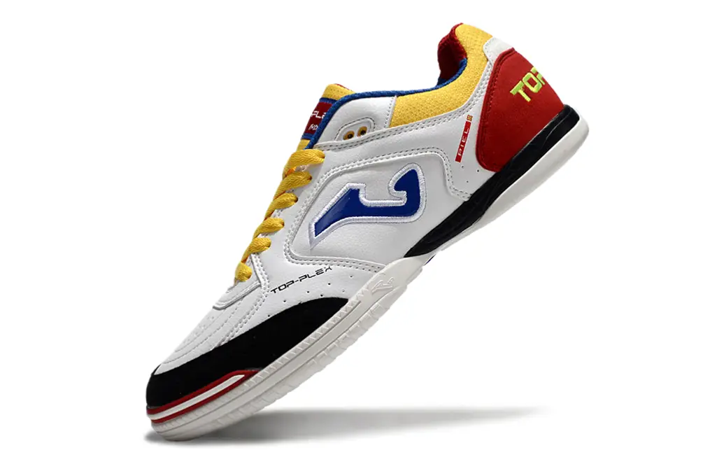 Joma Top Flex IC - White/Vibrant Yellow/Crimson Red