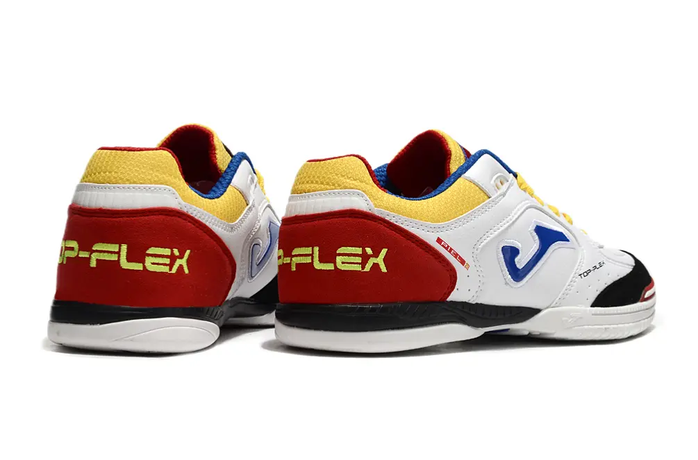 Joma Top Flex IC - White/Vibrant Yellow/Crimson Red