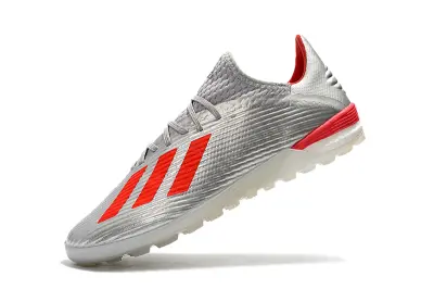 Adidas X 19.1 TF - Grey/Vibrant Red/Sleek Silver