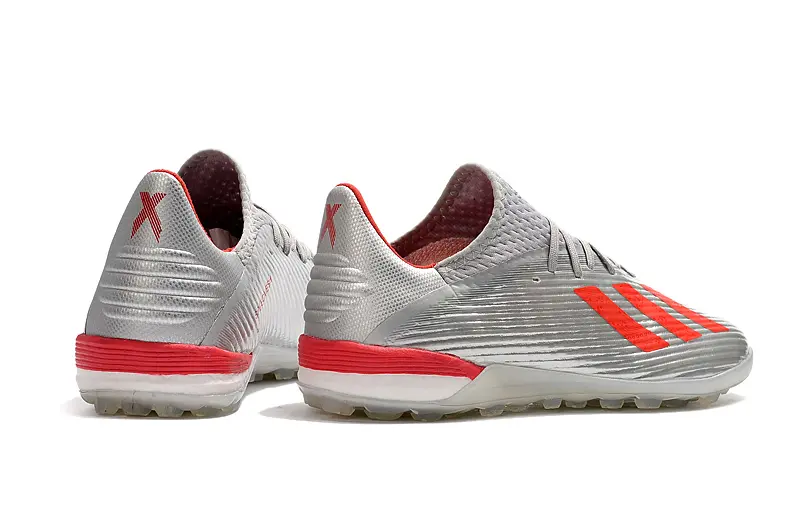 Adidas X 19.1 TF - Grey/Vibrant Red/Sleek Silver
