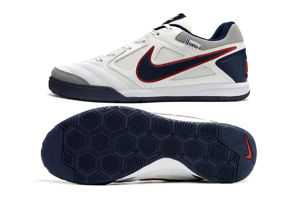 Supreme x Nike SB Gato IC - White/Navy Blue/Crimson Red