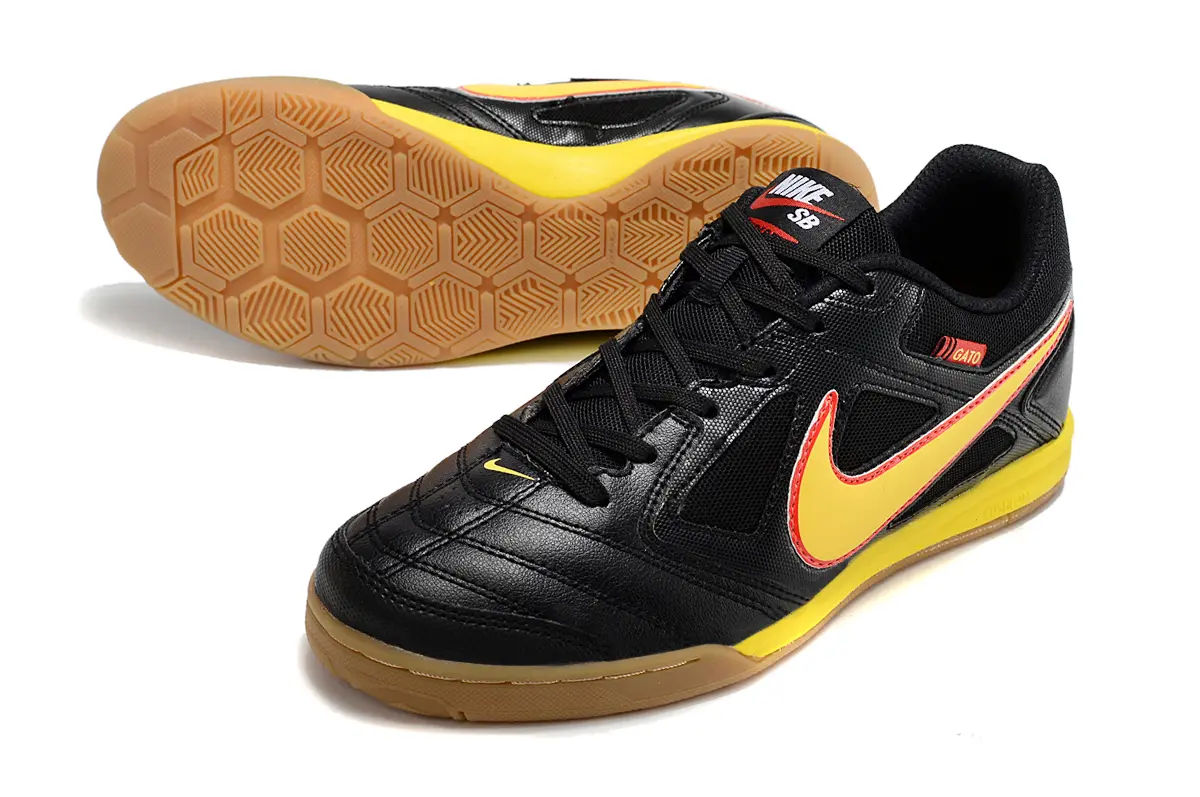 Supreme x Nike SB Gato IC - Black/Electric Yellow/Fiery Red