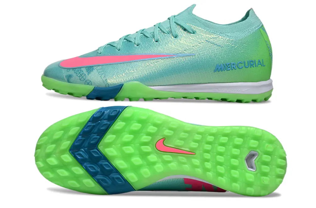 Nike Air Zoom Mercurial Vapor 16 Elite TF - Aqua/Lime Green/Pink Blast