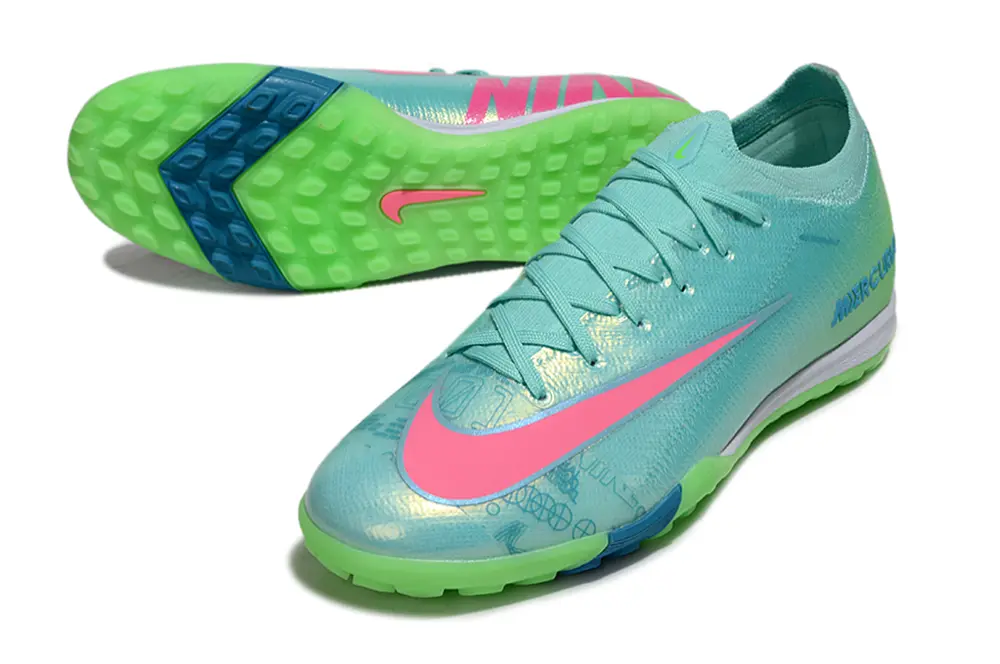 Nike Air Zoom Mercurial Vapor 16 Elite TF - Aqua/Lime Green/Pink Blast