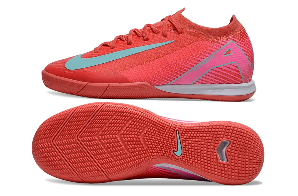 Nike Air Zoom Mercurial Vapor 16 Elite IC - Red/Aqua Blue/Flamingo Pink