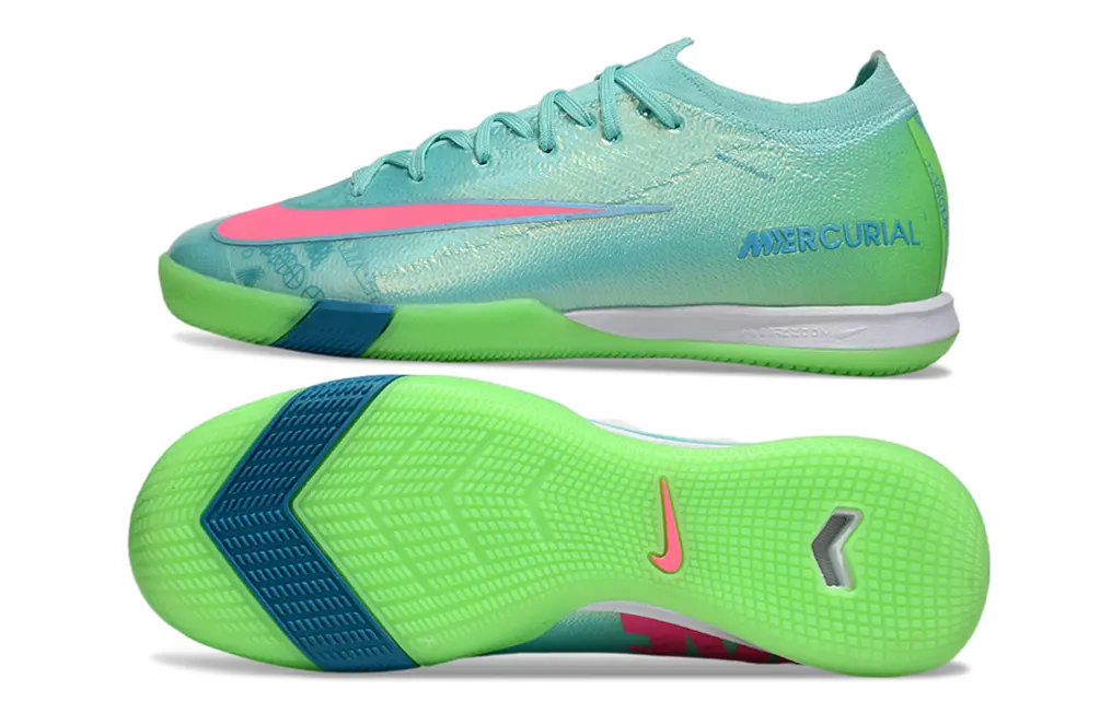 Nike Air Zoom Mercurial Vapor 16 Elite IC - Aqua/Bright Lime/Hot Pink