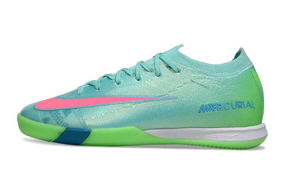 Nike Air Zoom Mercurial Vapor 16 Elite IC - Aqua/Bright Lime/Hot Pink