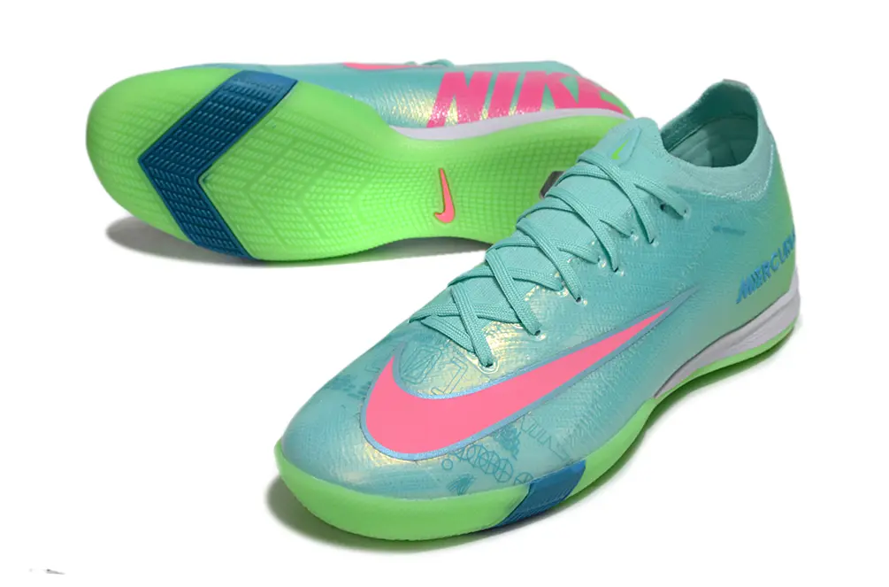 Nike Air Zoom Mercurial Vapor 16 Elite IC - Aqua/Bright Lime/Hot Pink