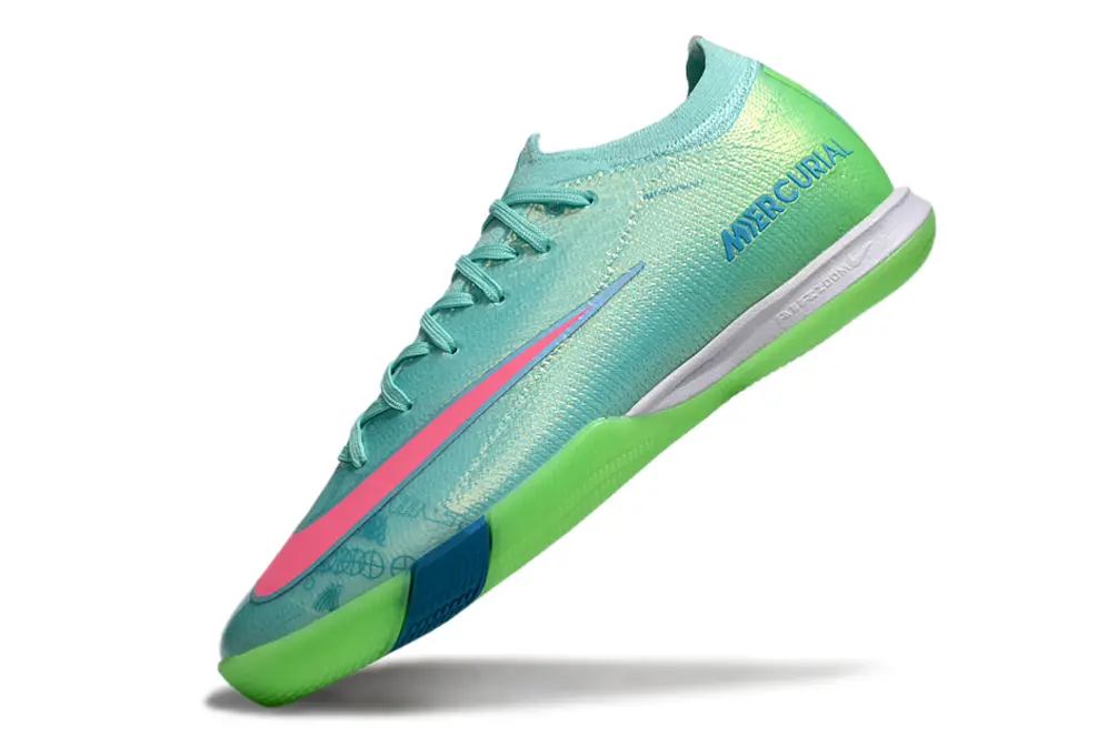Nike Air Zoom Mercurial Vapor 16 Elite IC - Aqua/Bright Lime/Hot Pink