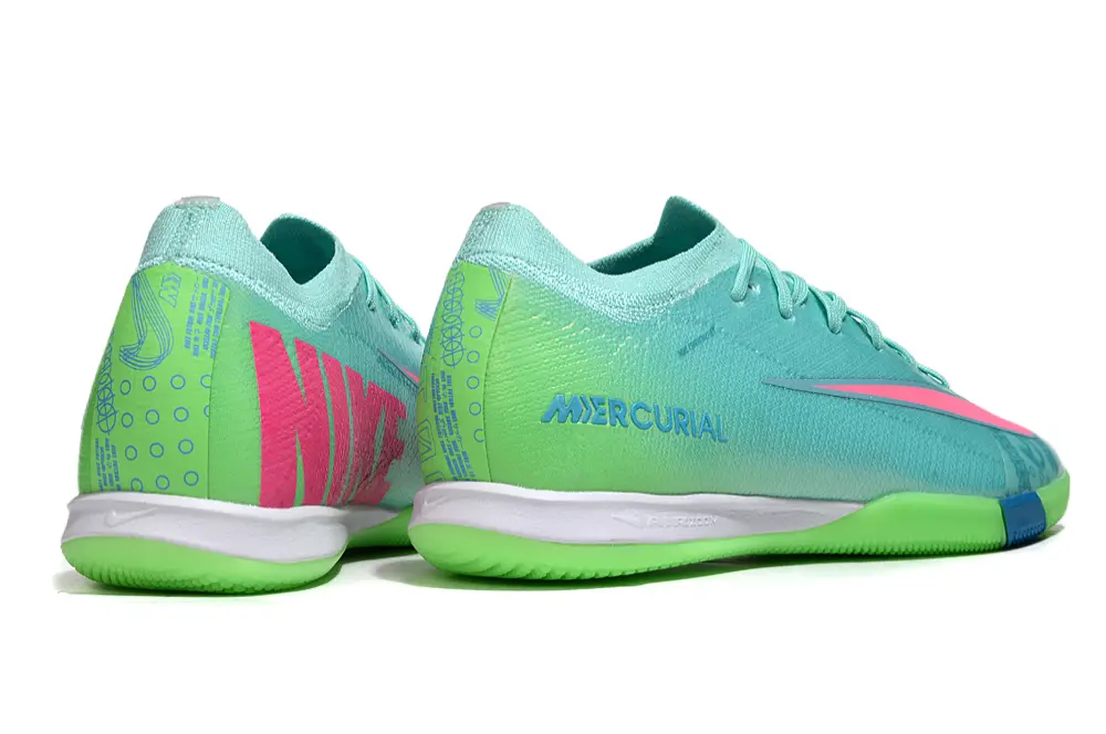 Nike Air Zoom Mercurial Vapor 16 Elite IC - Aqua/Bright Lime/Hot Pink