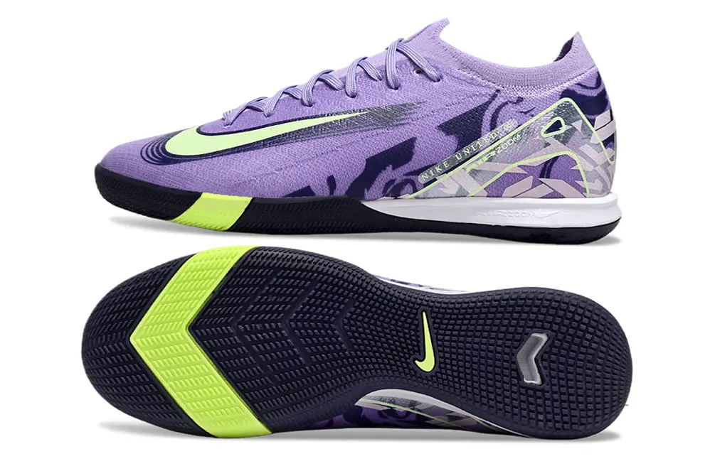 Nike Air Zoom Mercurial Vapor 16 Elite IC - Purple/Neon Green/Dark Blue
