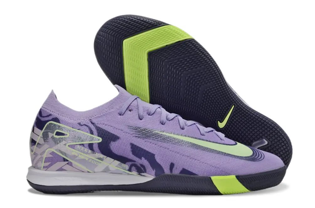 Nike Air Zoom Mercurial Vapor 16 Elite IC - Purple/Neon Green/Dark Blue