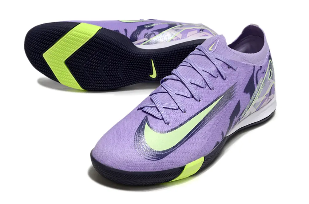 Nike Air Zoom Mercurial Vapor 16 Elite IC - Purple/Neon Green/Dark Blue