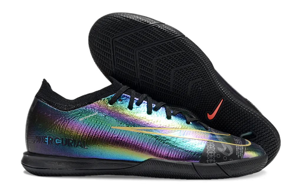 Nike Air Zoom Mercurial Vapor 16 Elite IC - Black/Iridescent Black/Iridescent Blue