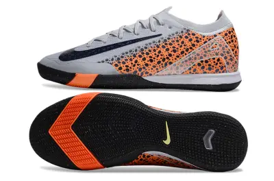 Nike Air Zoom Mercurial Vapor 16 Elite IC - Grey/Vibrant Orange/Deep Navy