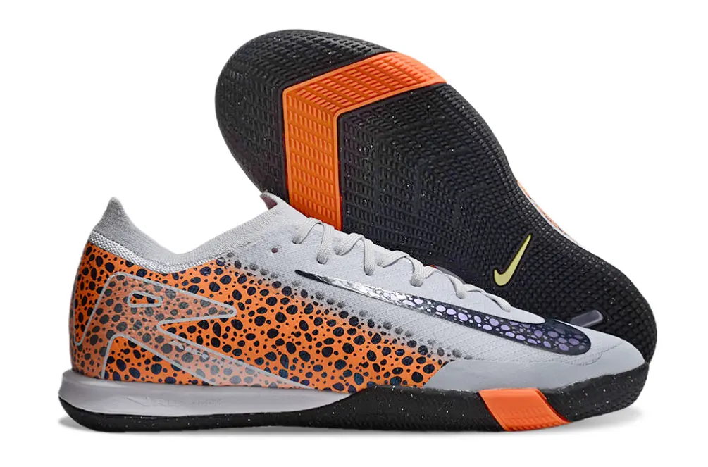 Nike Air Zoom Mercurial Vapor 16 Elite IC - Grey/Vibrant Orange/Deep Navy