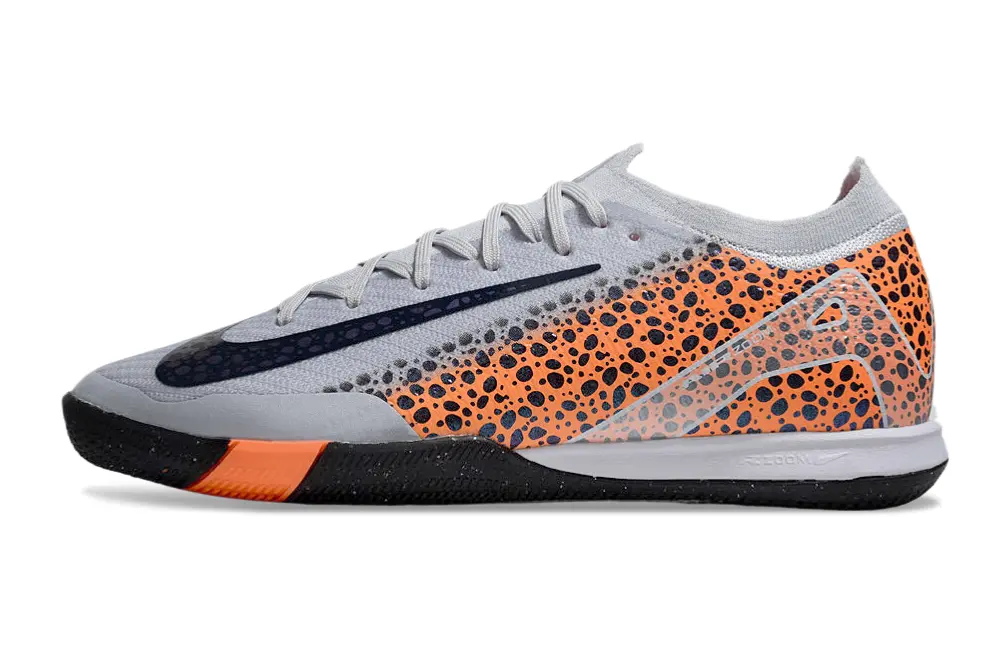 Nike Air Zoom Mercurial Vapor 16 Elite IC - Grey/Vibrant Orange/Deep Navy