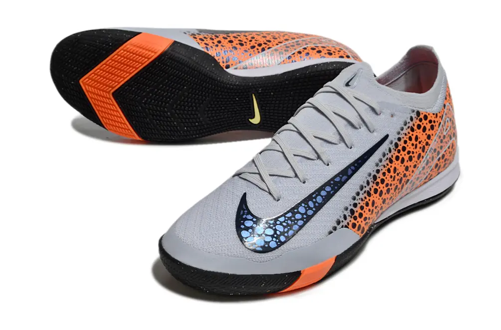 Nike Air Zoom Mercurial Vapor 16 Elite IC - Grey/Vibrant Orange/Deep Navy