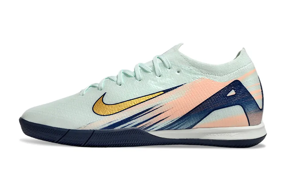 Nike Air Zoom Mercurial Vapor 16 Elite IC - Mint/Navy Blue/Peach