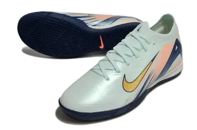 Nike Air Zoom Mercurial Vapor 16 Elite IC - Mint/Navy Blue/Peach