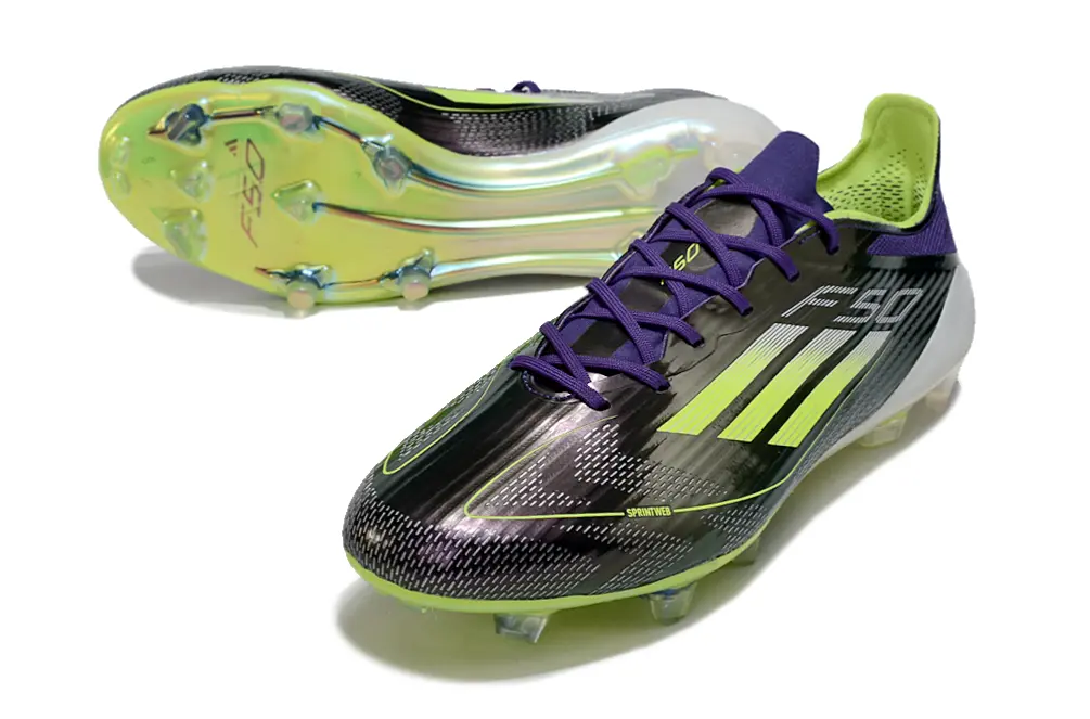 Adidas F50 Elite FG - Purple/Lime Green/Black