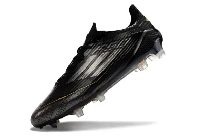 Adidas F50 Elite FG - Black/Gold Accent/Transparent Sole