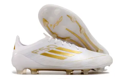 Adidas F50 Elite FG - White/Golden Accent/White Shine