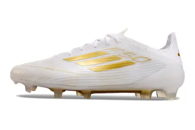 Adidas F50 Elite FG - White/Golden Accent/White Shine