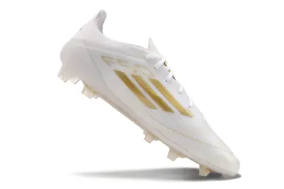 Adidas F50 Elite FG - White/Golden Accent/White Shine