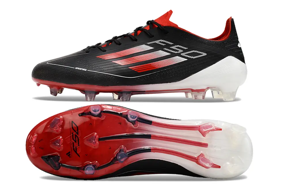 Adidas F50 Elite FG - Black/Fiery Red/White