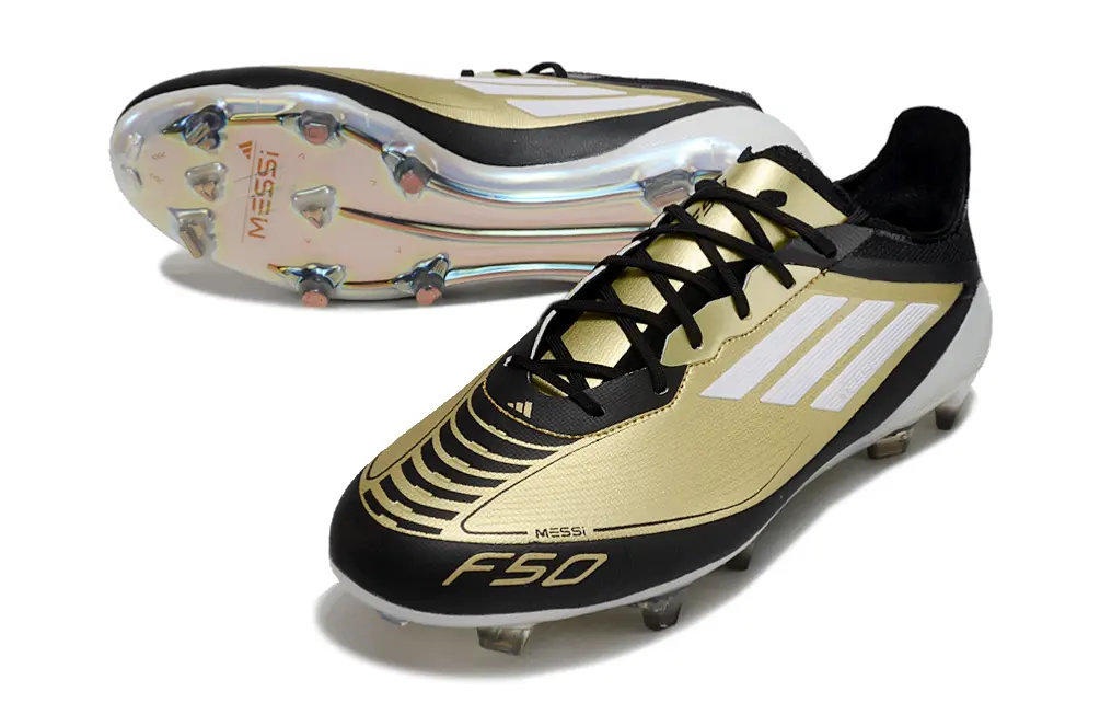 Messi x Adidas F50 Elite FG - Gold/Metallic Gold/Black