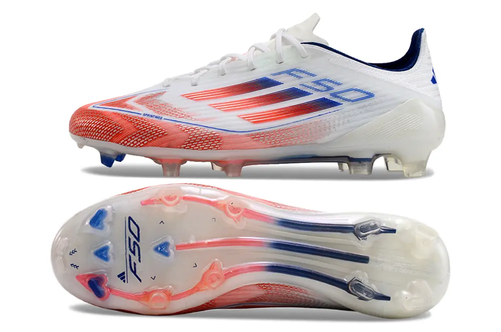 Adidas F50 Elite FG - White/Crimson Blaze/Deep Blue