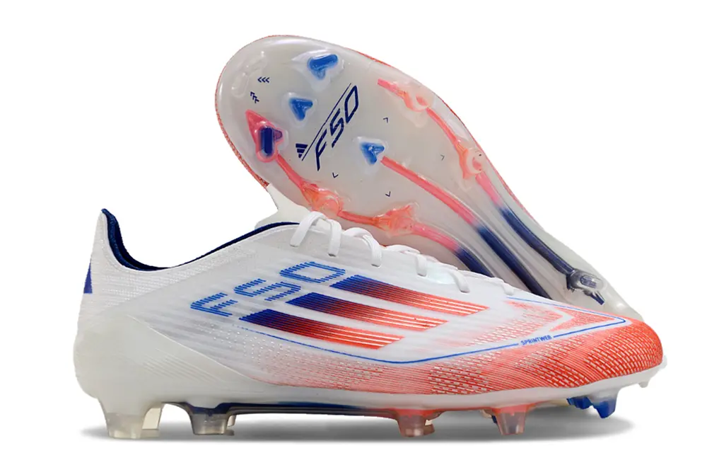 Adidas F50 Elite FG - White/Crimson Blaze/Deep Blue
