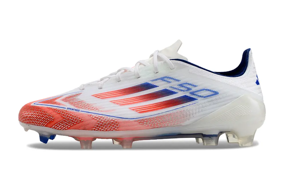 Adidas F50 Elite FG - White/Crimson Blaze/Deep Blue