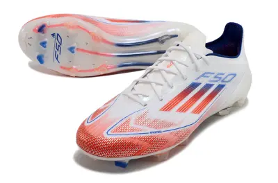 Adidas F50 Elite FG - White/Crimson Blaze/Deep Blue
