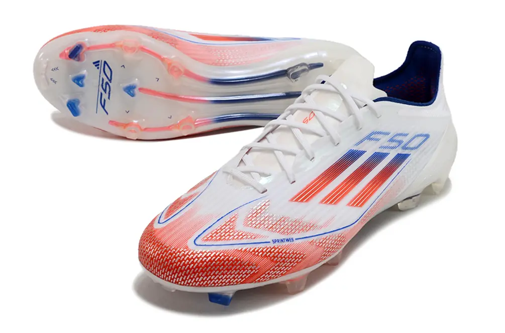 Adidas F50 Elite FG - White/Crimson Blaze/Deep Blue