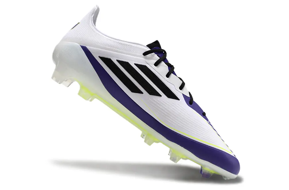 Messi x Adidas F50 Elite FG - White/Vibrant Purple/Luminous Yellow