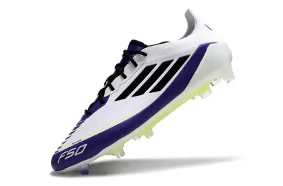 Messi x Adidas F50 Elite FG - White/Vibrant Purple/Luminous Yellow