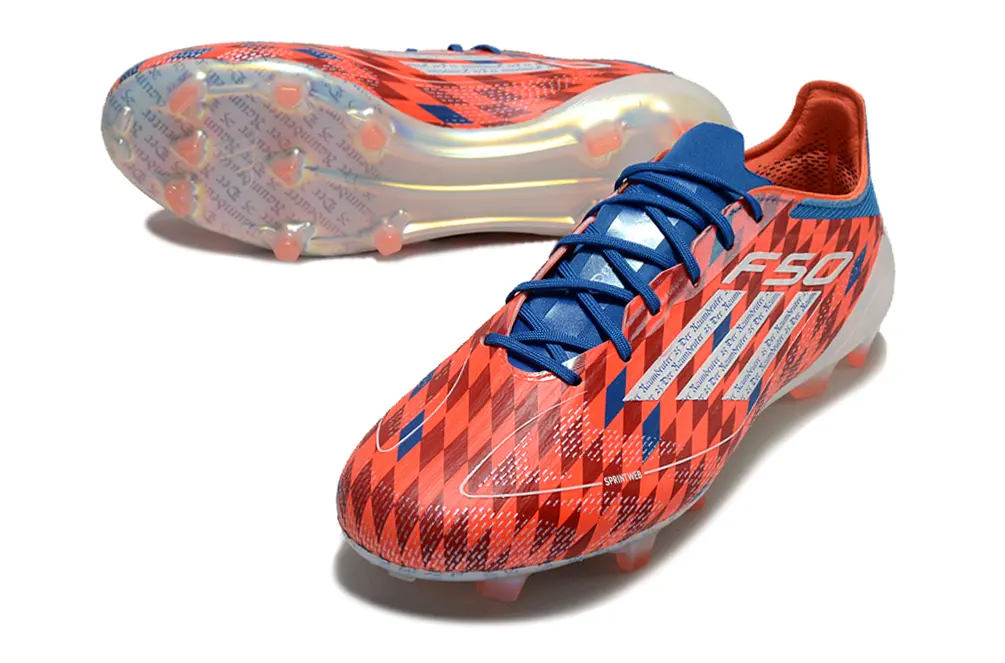 Thomas Müller x Adidas F50 Elite FG - Red/Vibrant Coral/Sky Blue