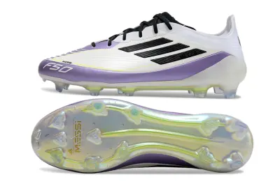 Messi x Adidas F50 Elite FG - White/Electric Purple/Black