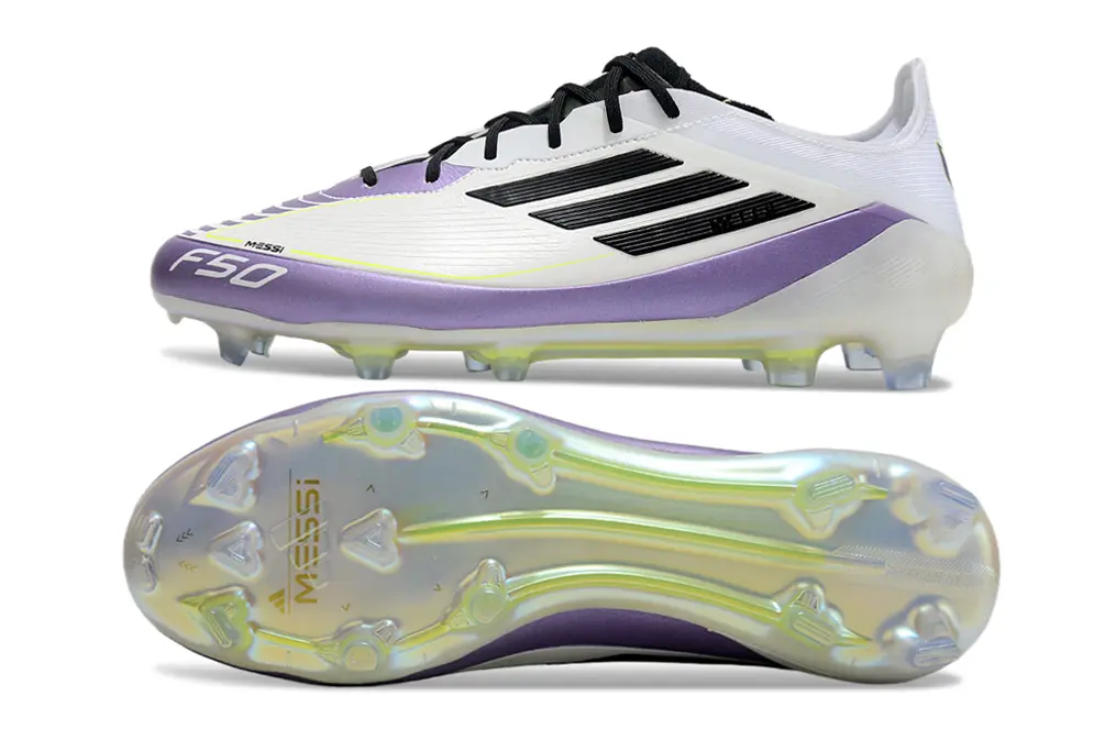 Messi x Adidas F50 Elite FG - White/Electric Purple/Black