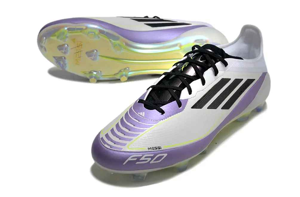 Messi x Adidas F50 Elite FG - White/Electric Purple/Black