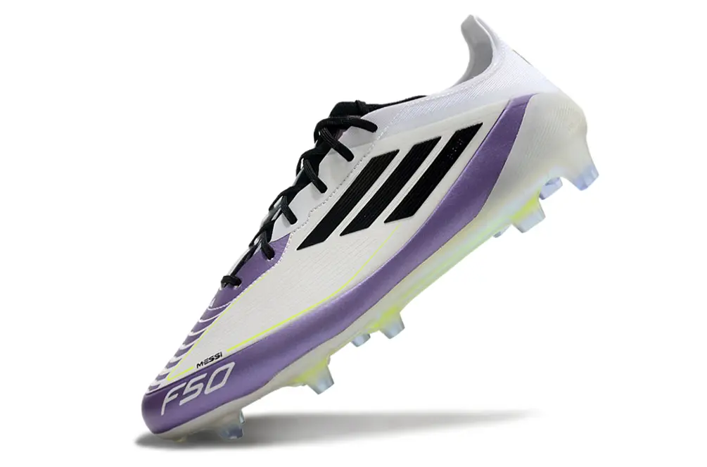 Messi x Adidas F50 Elite FG - White/Electric Purple/Black