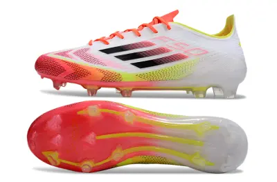 Adidas F50 Elite FG - White/Neon Pink/Highlighter Yellow