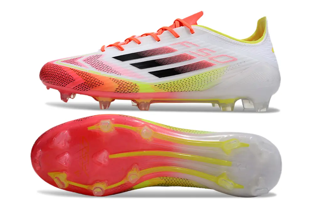 Adidas F50 Elite FG - White/Neon Pink/Highlighter Yellow