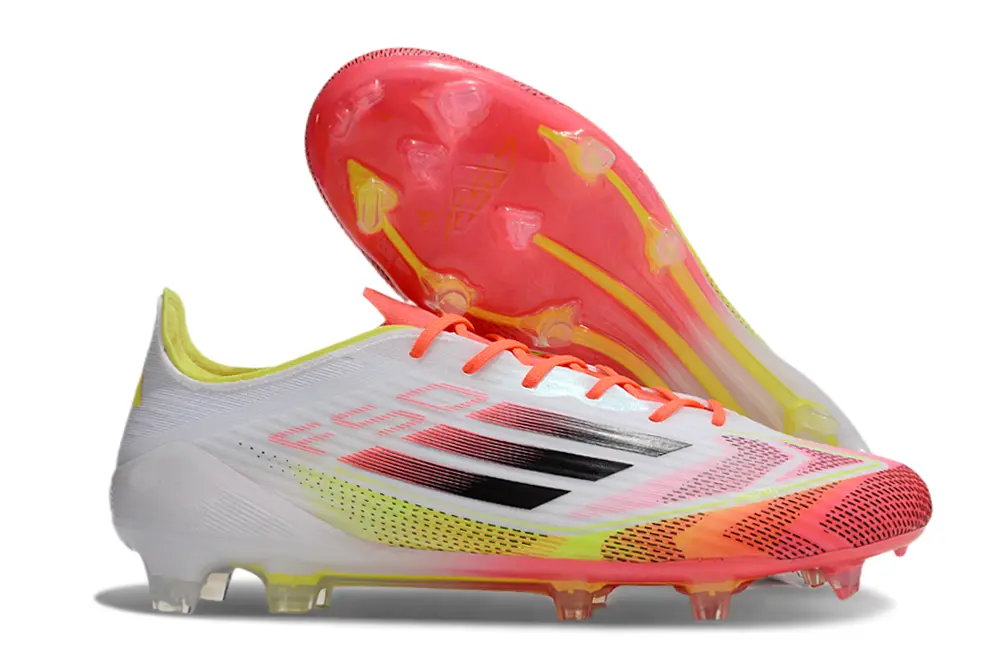 Adidas F50 Elite FG - White/Neon Pink/Highlighter Yellow