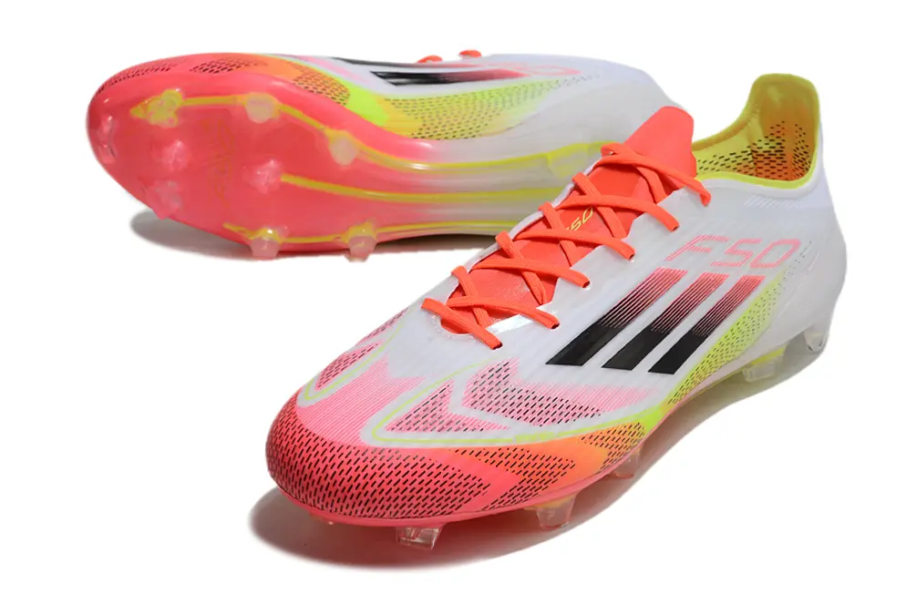 Adidas F50 Elite FG - White/Neon Pink/Highlighter Yellow