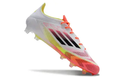 Adidas F50 Elite FG - White/Neon Pink/Highlighter Yellow