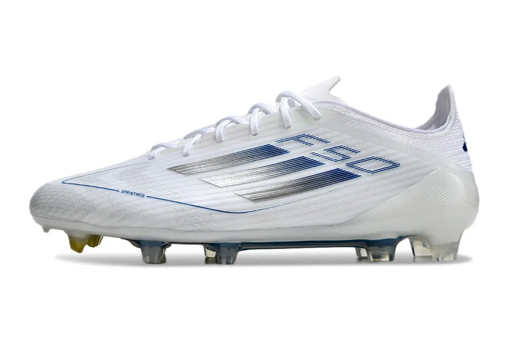 Adidas F50 Elite FG - White/Sky Blue/Metallic Silver